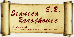 Stanica Radojković vizit kartica
